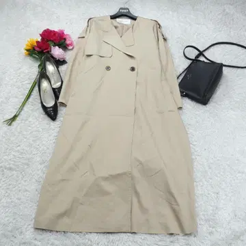G7574*NATURAL BEAUTY A라인 롱 코트 베이지