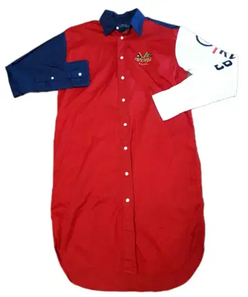 POLO RALPH LAUREN 긴팔 셔츠 원피스 무릎 기장 멀티 컬러