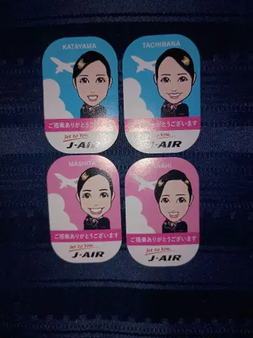 J-AIR JAL CA 캐리커처 씰