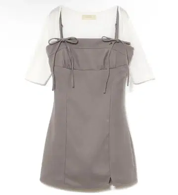 andmarry Baby slit mini dress