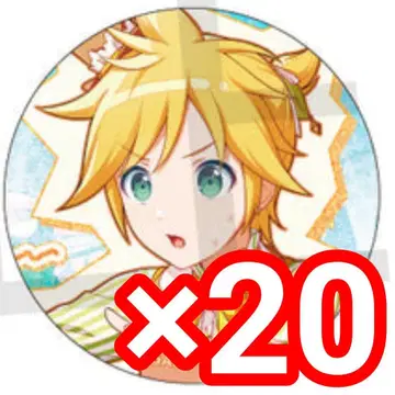 220점 카가미네 렌 프로세카 글리터 캔뱃지 41C