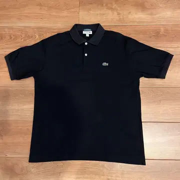 Lacoste 블랙 피케 셔츠 for beams