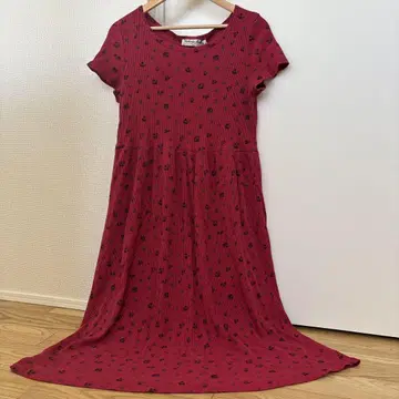 90년대 써멀 원피스 롱 기장 빈티지 꽃무늬 티셔츠