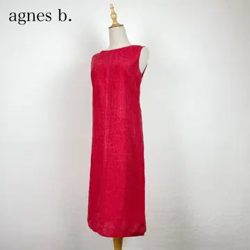 agnes b. 린넨 100% 슬리브리스 원피스