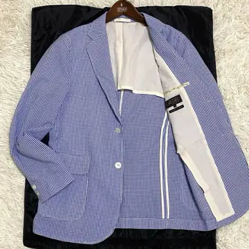 [ 새상품급 ] BEAMS+ 시어서커 테일러드 재킷 깅엄 체크 S