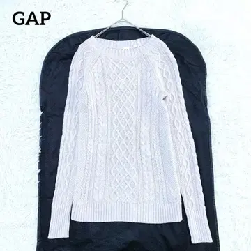 [ 갭 ] GAP 케이블 긴팔 니트 (XXS) 작은 사이즈 래글런 워셔블