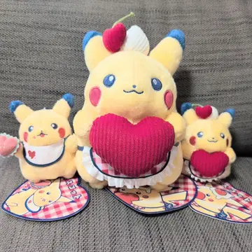 PIKACHUDINER 피카츄 다이너 마스코트 봉제 인형 3 세트