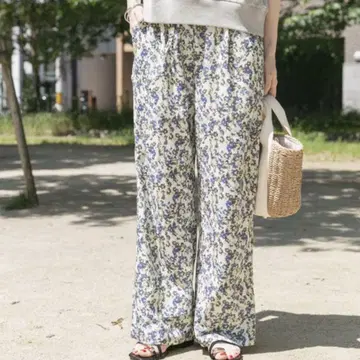 어반 리서치 아이템즈 ITEMS 이지 팬츠 플라워 프린트 꽃무늬