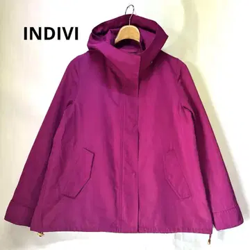 INDIVI 인디비 A라인 마운틴 자켓 골드 지퍼 38