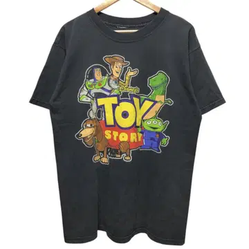 90년대 TOY STORY 주요 캐릭터 집합 티셔츠 L