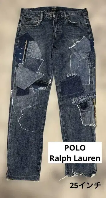 POLO Ralph Lauren 패치워크 데님 팬츠 25인치