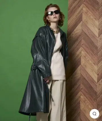 MAISON SPECIAL Vegan Leather Mods Coat