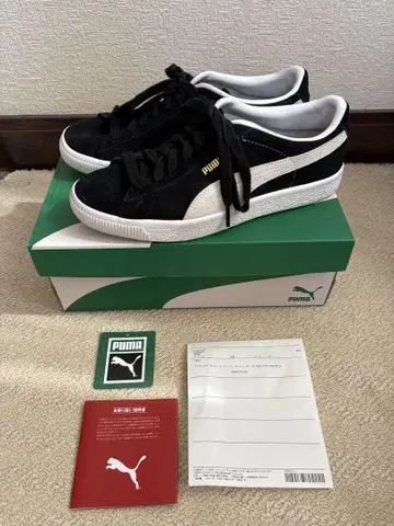 PUMA 스웨이드 vtg 블랙/화이트 26cm
