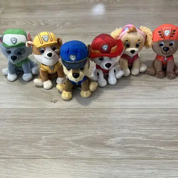 퍼피 패트롤 봉제 인형 세트
