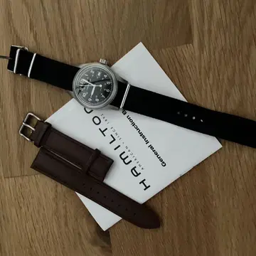 해밀턴 손목시계 카키 38mm H684110 블랙 다이얼
