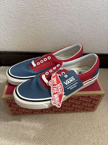 [미사용 새상품] VANS ERA anahiem 레드/블루 25.5cm