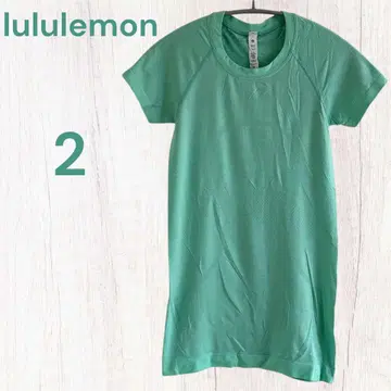 lululemon 민트 그린 티셔츠 사이즈 2 룰루레몬