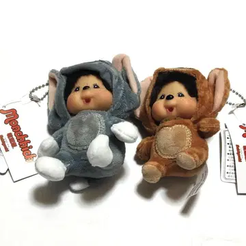 몬치치 키링 봉제 인형 인형옷 타입 2개 세트 택 포함