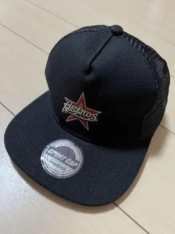 아스트로스 astros 스냅백 메쉬 캡 블랙