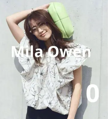 Mila Owen 플라워 프린트 개더 볼륨 벌룬 상의 0