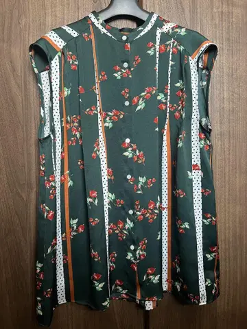 IENA 꽃무늬 그린 셋업