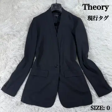 [ 현행 택 ] Theory 띠어리 테일러드 자켓 0 블랙 노카라