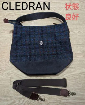 상태 좋음 CLEDRAN HARRIS TWEED 2way 숄더백