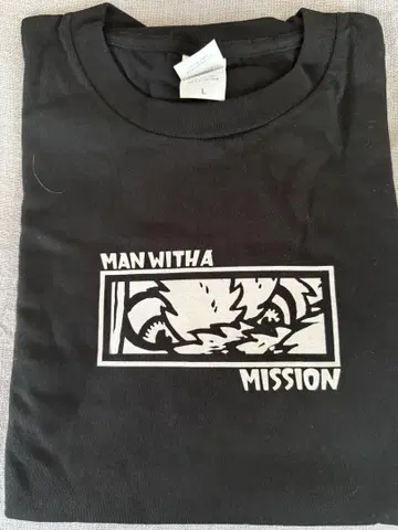 MAN WITH A MISSION 투어 티셔츠 L 사이즈 블랙