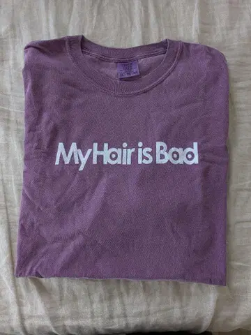 my hair is bad 마이 헤어 로고 T XL
