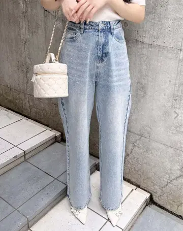 INGNI 오로라 큐빅 데님 팬츠