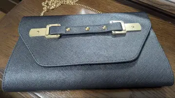 블랙 숄더 체인 클러치백
