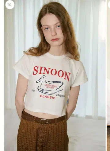 SINOON 크롭 T셔츠
