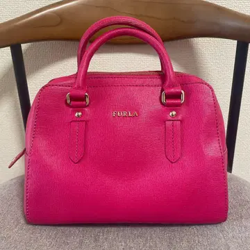 FURLA 훌라 핑크 핸드백 숄더 스트랩 포함