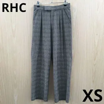 RHC 체크 무늬 와이드 팬츠 F0731B05