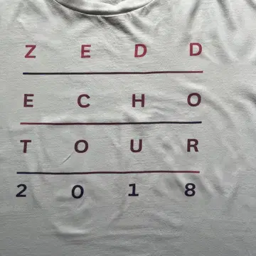 ZEDD ECHO TOUR 2018 티셔츠