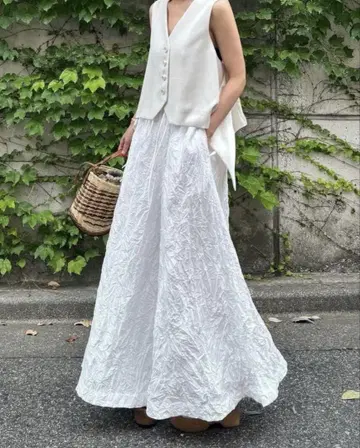 [미사용 새상품] 시뉴 Cygne 와셔 와이드 팬츠
