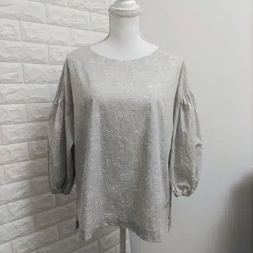 핸드메이드 리버티 벌룬 슬리브 블라우스