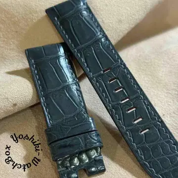 cro-1903 크로커다일 시계 벨트 다크 그레이 러그 폭 24mm