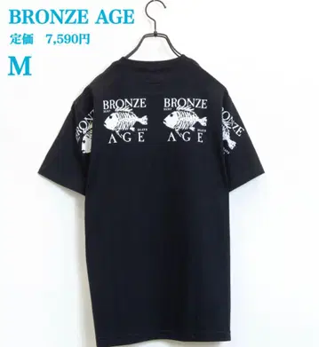 새상품 [ BRONZE AGE ] 브론즈 에이지 백 프린트 티셔츠 M