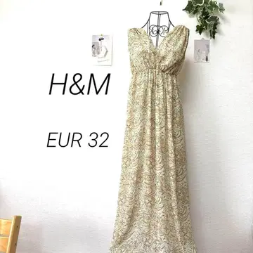 9402-1 에이치앤엠 H&M 올 패턴 맥시 길이 원피스 EUR 32