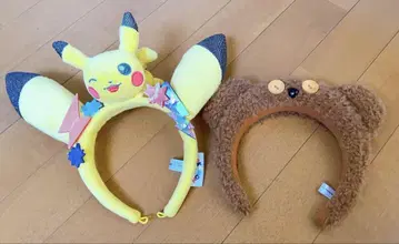 [새 상품] USJ 피카츄 & 팀 귀 머리띠 세트