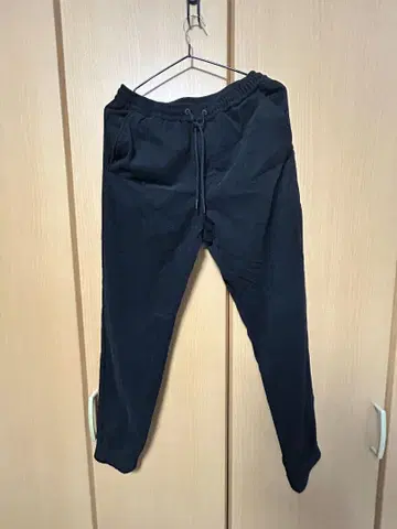 블랙 드로우 스트링 팬츠 S