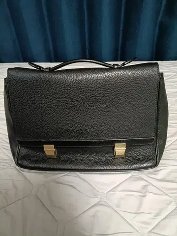 dunhill 가죽 비즈니스 백 블랙