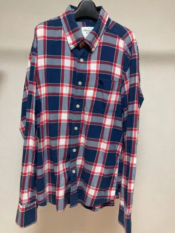 Abercrombie & Fitch 체크 무늬 긴팔 셔츠 XL