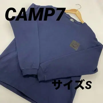CAMP7 캠프세븐 엠보싱 로고 롱T 도톰 네이비 S #1684