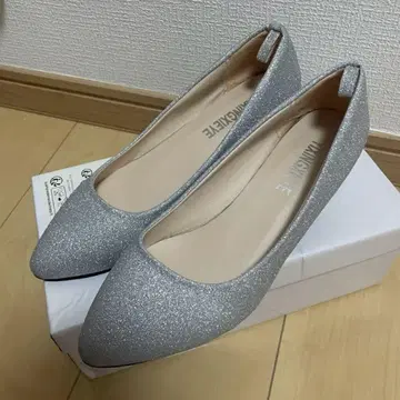 브라이덜 실버 글리터 펌프스 약 4.5cm 힐 결혼식
