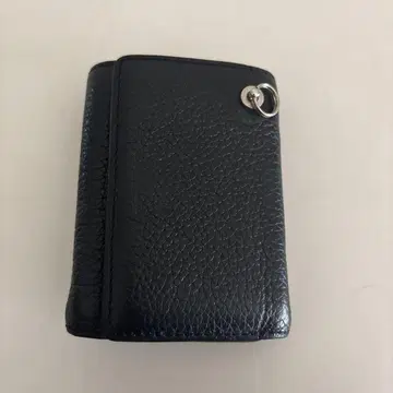 JAM HOME MADE 블랙 가죽 3단 지갑