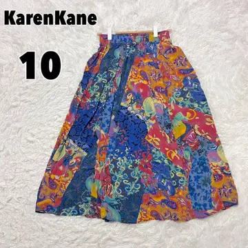 KarenKane 카렌케인 (10) 올 패턴 플레어 스커트 USA