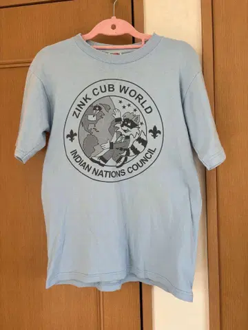 스카이블루 티셔츠 ZINK CUB WORLD 1