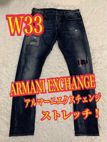 ARMANI EXCHANGE 데님 청바지 스트레치 슬림 W34